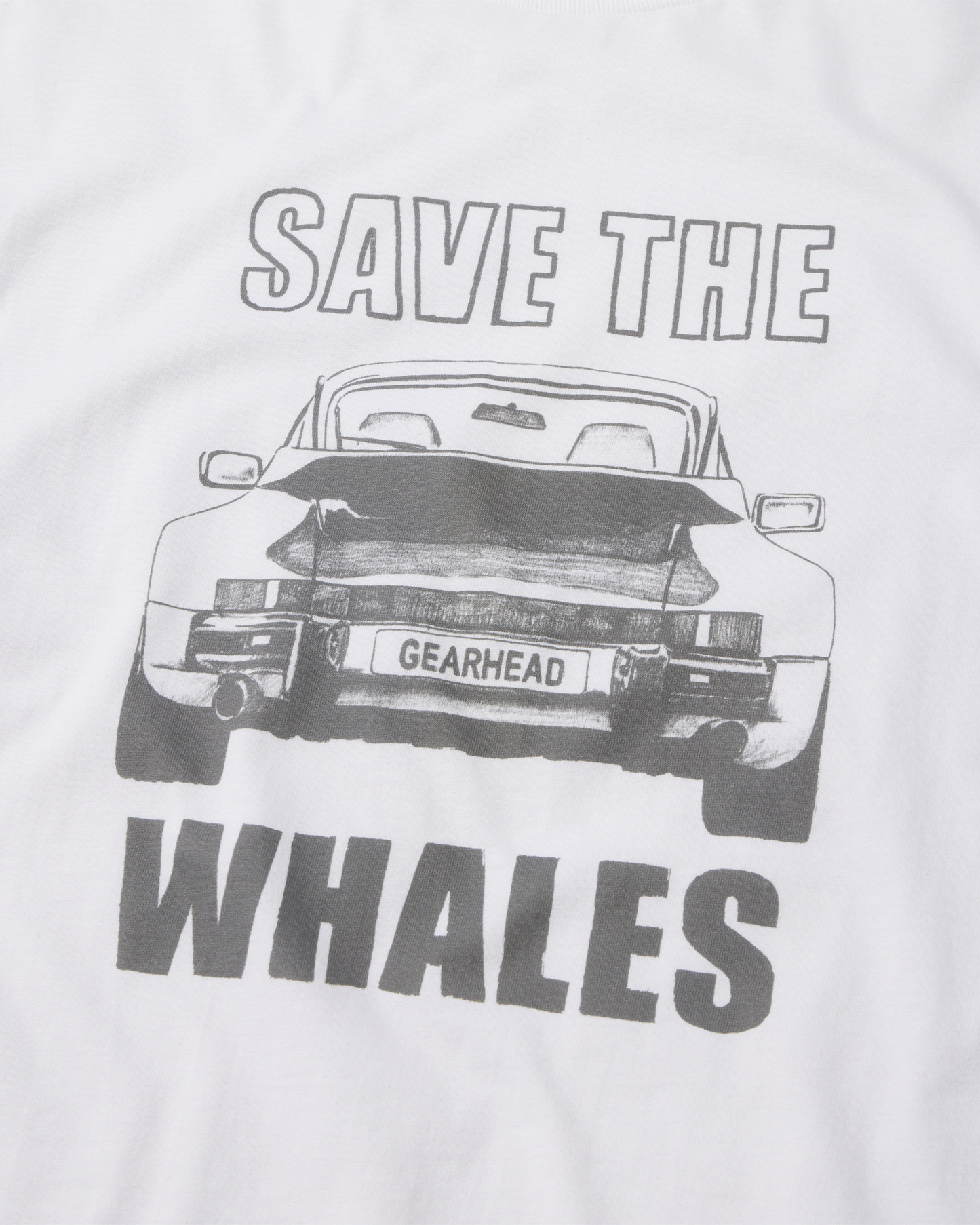 Porsche t shirt save the whales