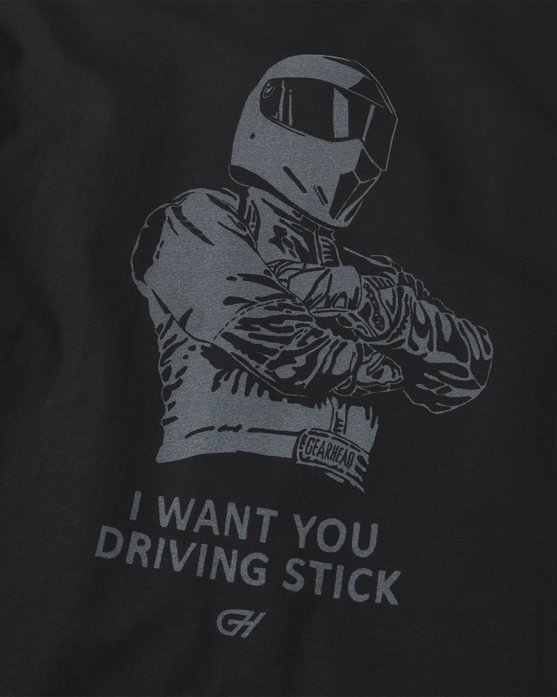 Stig racer shirt I want you driving stick