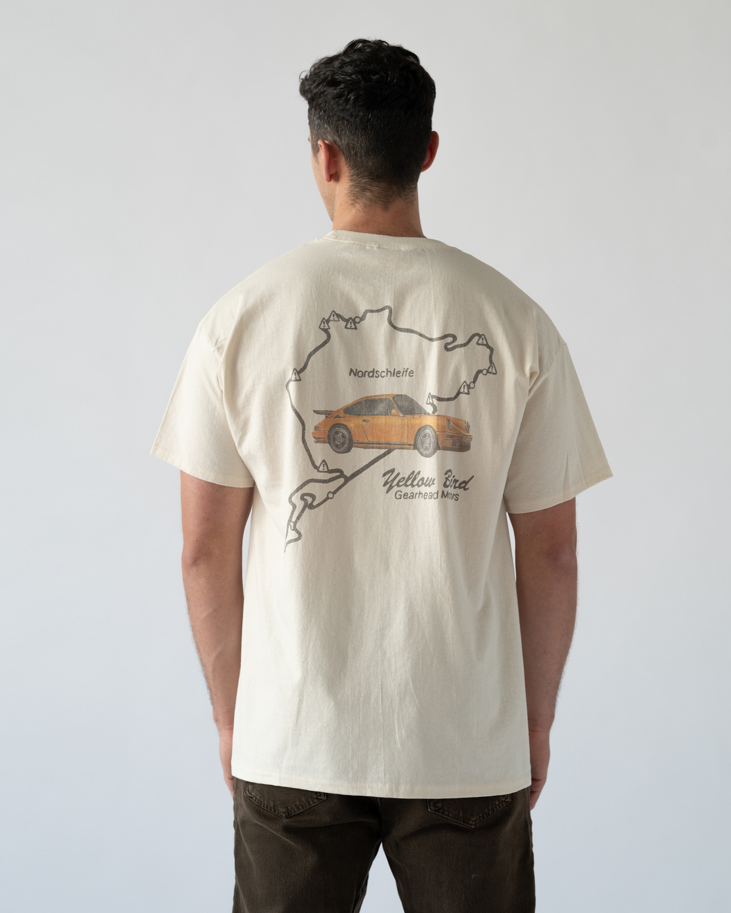 Porsche t shirt yellowbird nurburgring